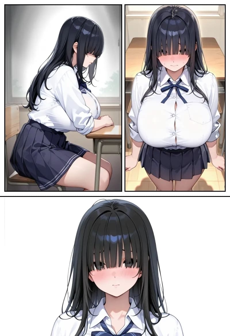 โลกที่มีแต่ฉันเท่านั้นที่แข็งได้ (Ore shika Bōki dekinai Sekai K-cup Bakunyuu Inkyakya Oshiego Sei Onaho-ka Keikaku | The World Where Only I Can Get An Erection K-cup Huge Breasted Introverted Student Girl Onaholization Plan [AI Generated] [Thai ภาษาไทย]) แปลไทย การ์ตูนโป๊ หน้า 129