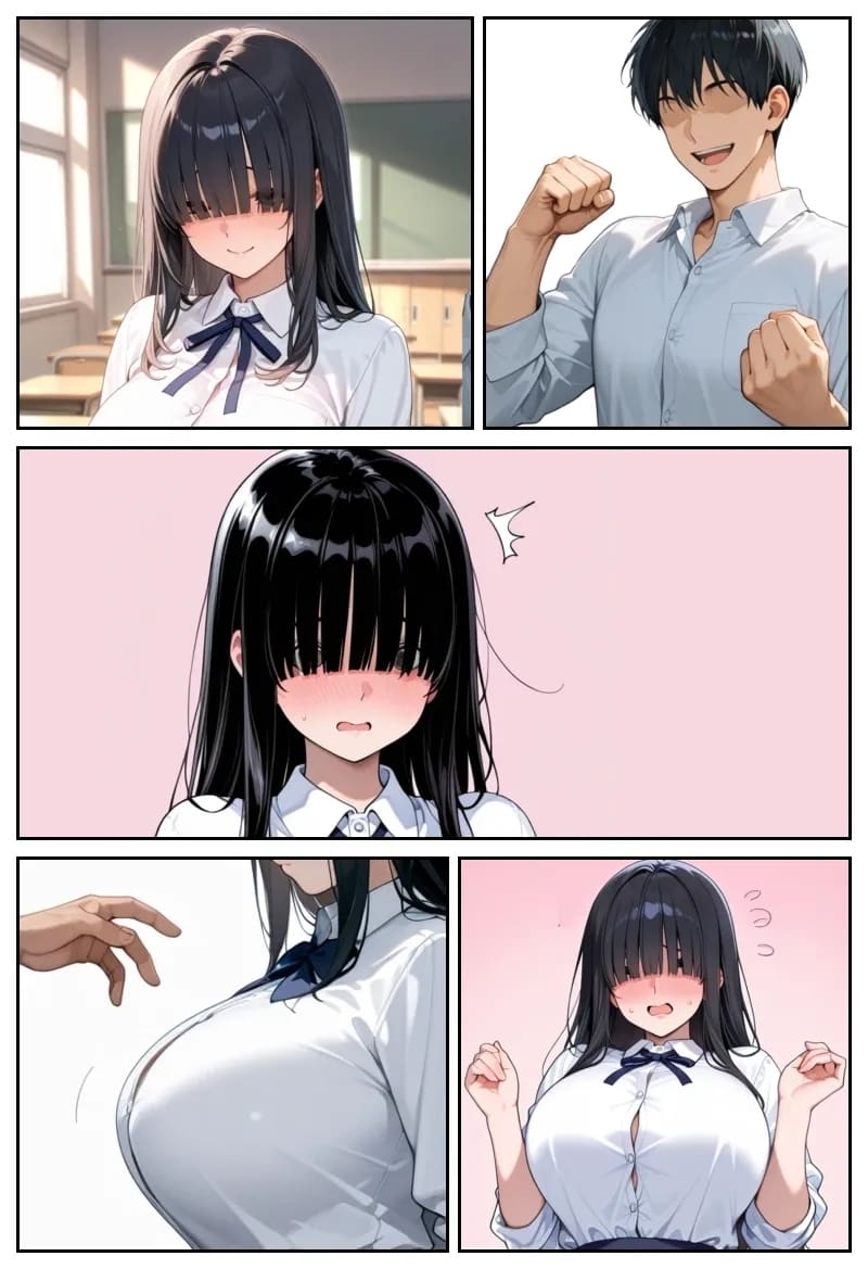 โลกที่มีแต่ฉันเท่านั้นที่แข็งได้ (Ore shika Bōki dekinai Sekai K-cup Bakunyuu Inkyakya Oshiego Sei Onaho-ka Keikaku | The World Where Only I Can Get An Erection K-cup Huge Breasted Introverted Student Girl Onaholization Plan [AI Generated] [Thai ภาษาไทย]) แปลไทย การ์ตูนโป๊ หน้า 132