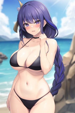 อ่านโดจิน เที่ยวทะเลกับไรเดน แปลไทย